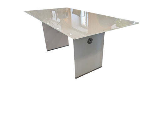 weisser Esstisch aus Glas Art.-Nr.272