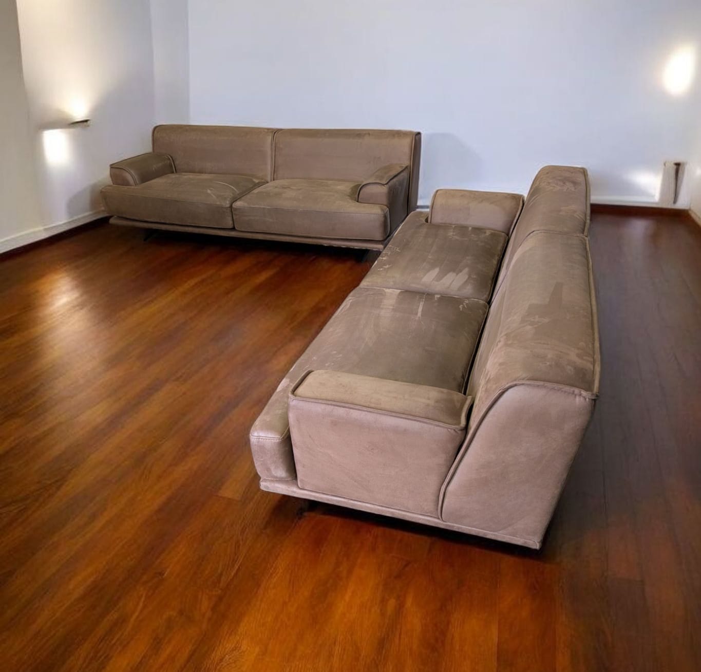 2 braune Sofas Set Art.-Nr.279