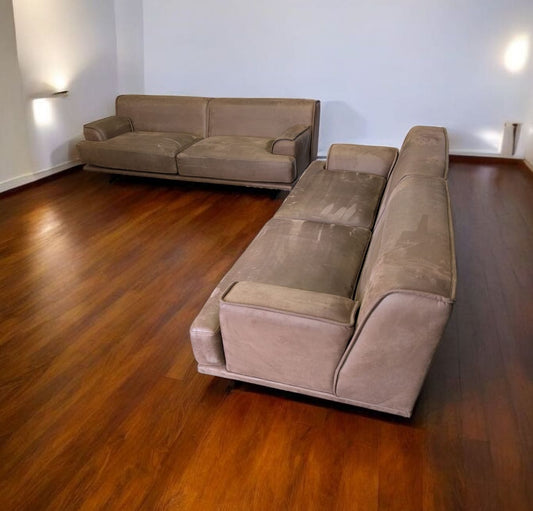 2 braune Sofas Set Art.-Nr.279