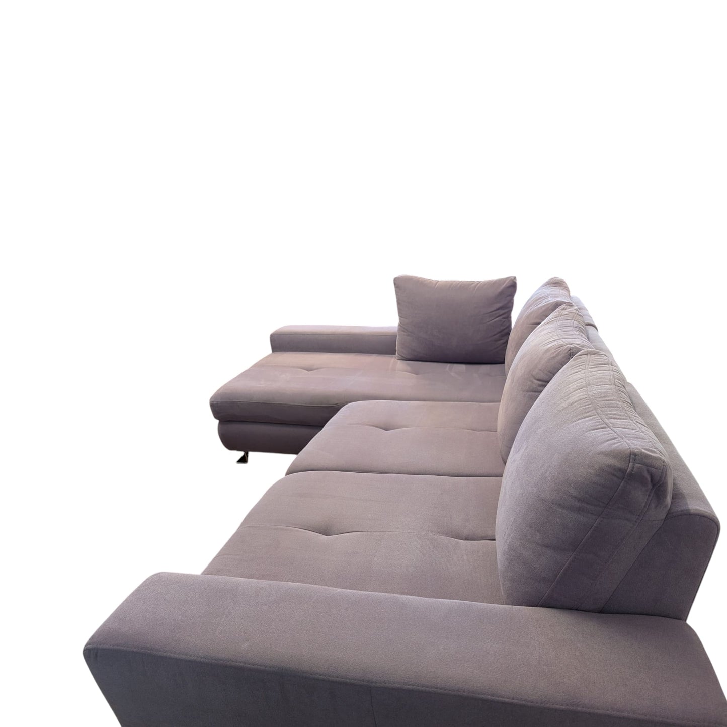 Rosafarbenes Ecksofa mit Bettfunktion und Stauraum Art.-Nr. 382