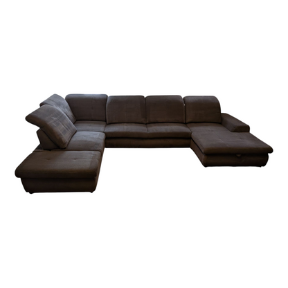 U-förmiges braunes Sofa mit Stauraum Art.-Nr.333