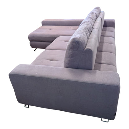 Rosafarbenes Ecksofa mit Bettfunktion und Stauraum Art.-Nr. 382