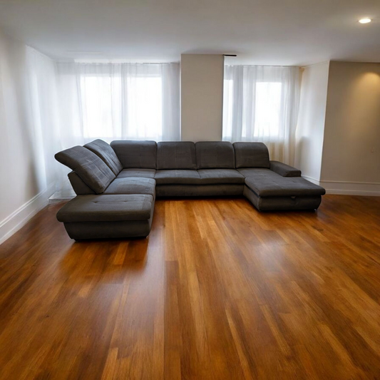 U-förmiges braunes Sofa mit Stauraum Art.-Nr.333