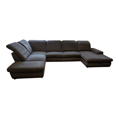 U-förmiges braunes Sofa mit Stauraum Art.-Nr.333