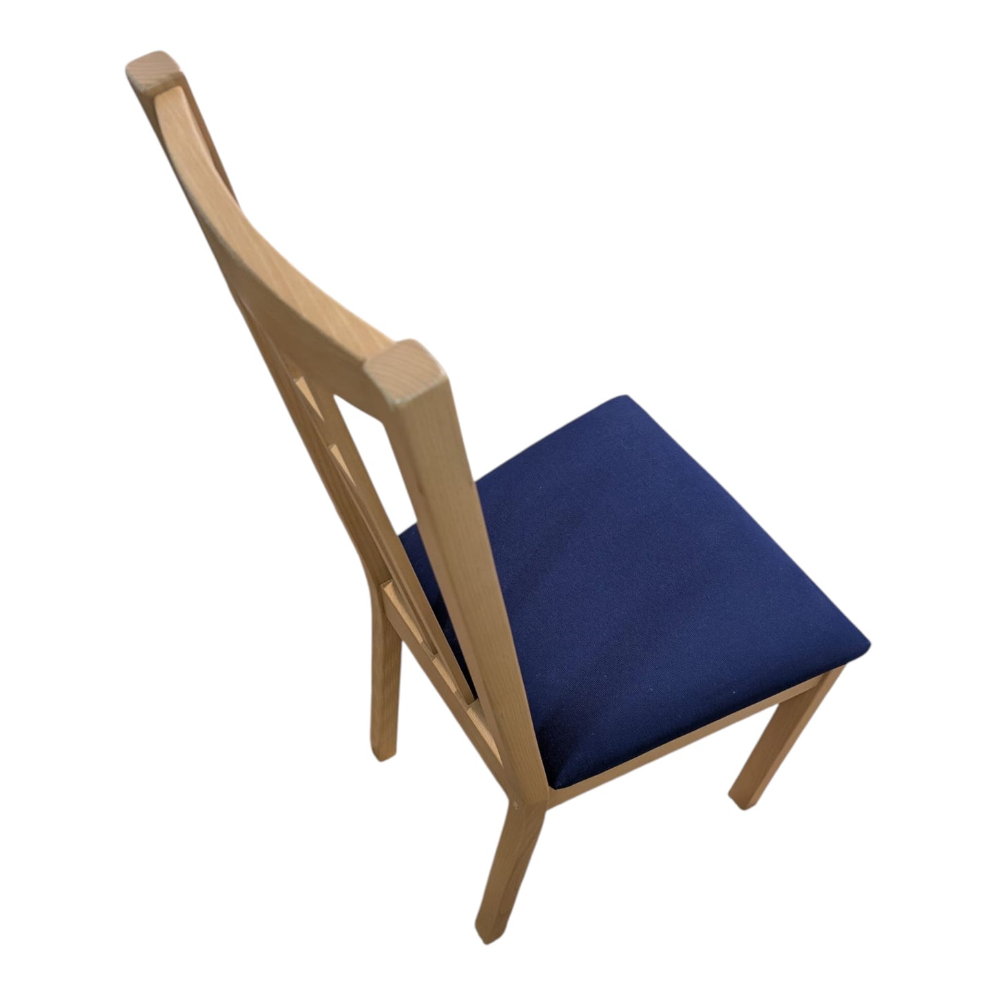 6 Holzstühle von IKEA mit blauen Sitzflächen Art.-Nr.395