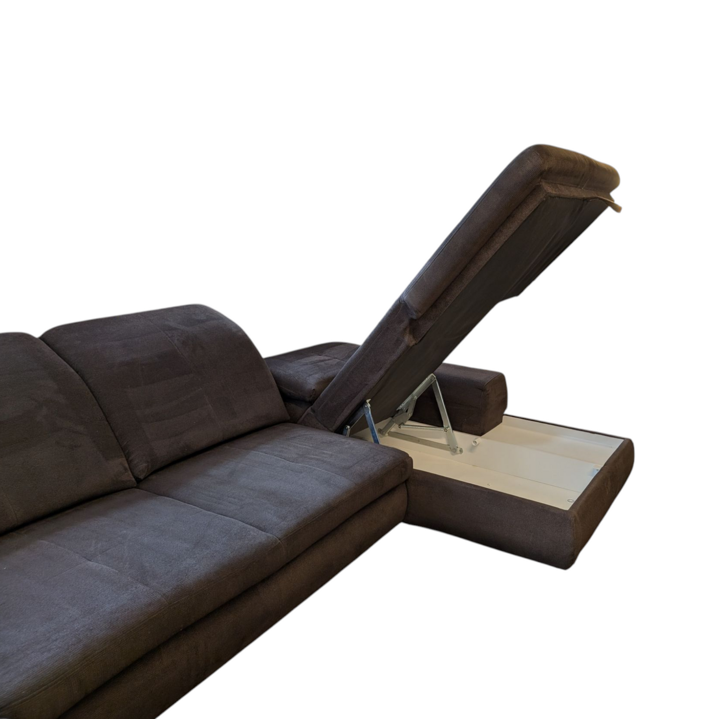 U-förmiges braunes Sofa mit Stauraum Art.-Nr.333