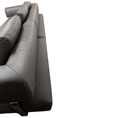 Hochwertiges Ecksofa aus braunem Echtleder von puro Art.-Nr. 426