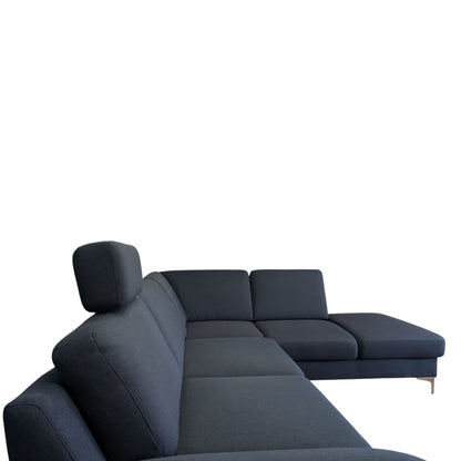 Hochwertiges Ecksofa in Dunkelblau von Pfister Art.-Nr. 385