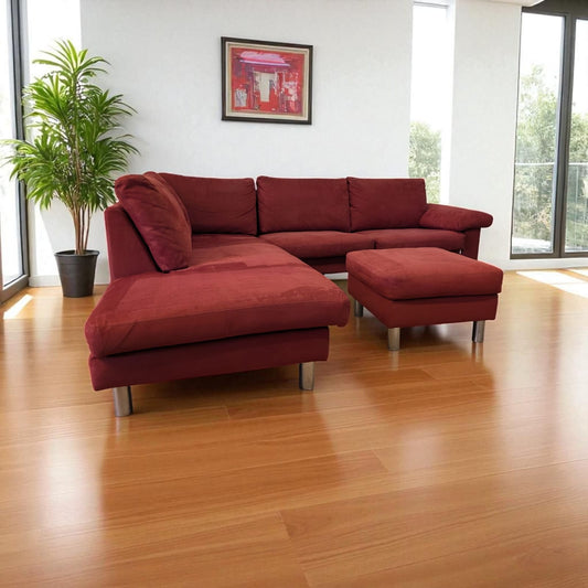 Ecksofa aus hochwertigem Alcantara von classics by Pfister Art.-Nr. 369