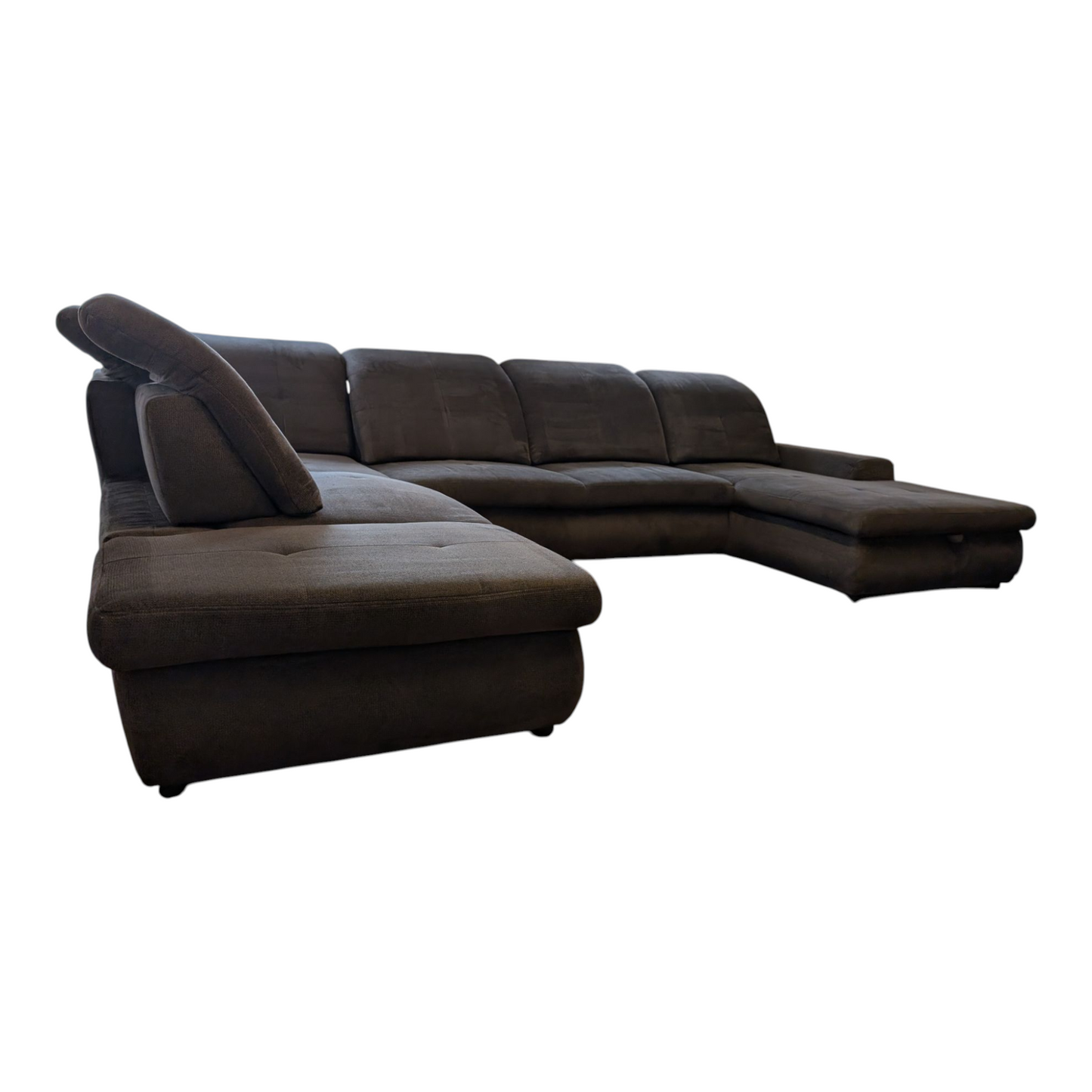 U-förmiges braunes Sofa mit Stauraum Art.-Nr.333