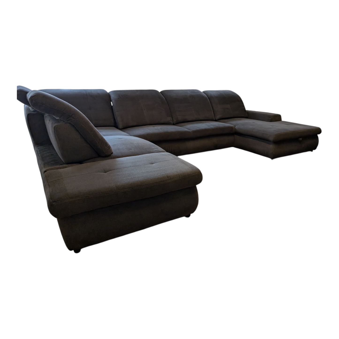 U-förmiges braunes Sofa mit Stauraum Art.-Nr.333