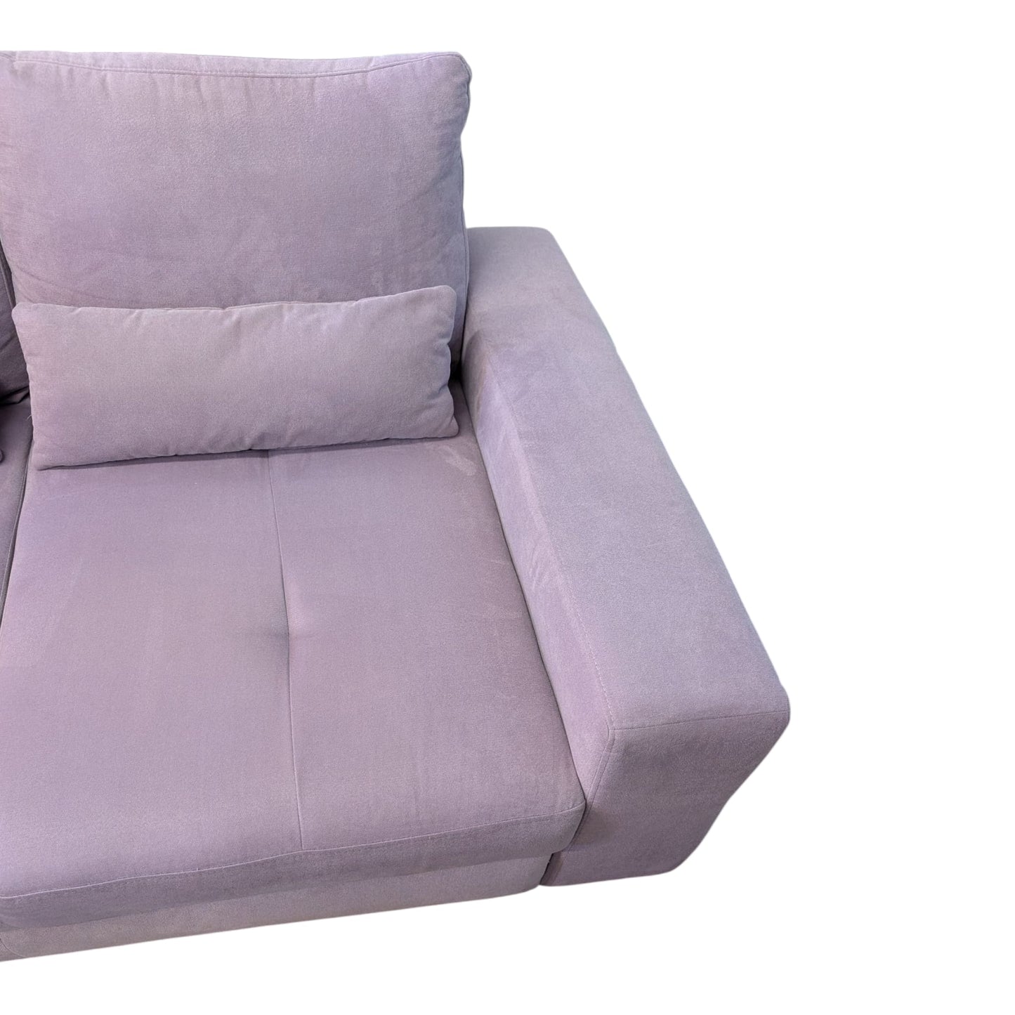 Rosafarbenes Ecksofa mit Bettfunktion und Stauraum Art.-Nr. 382