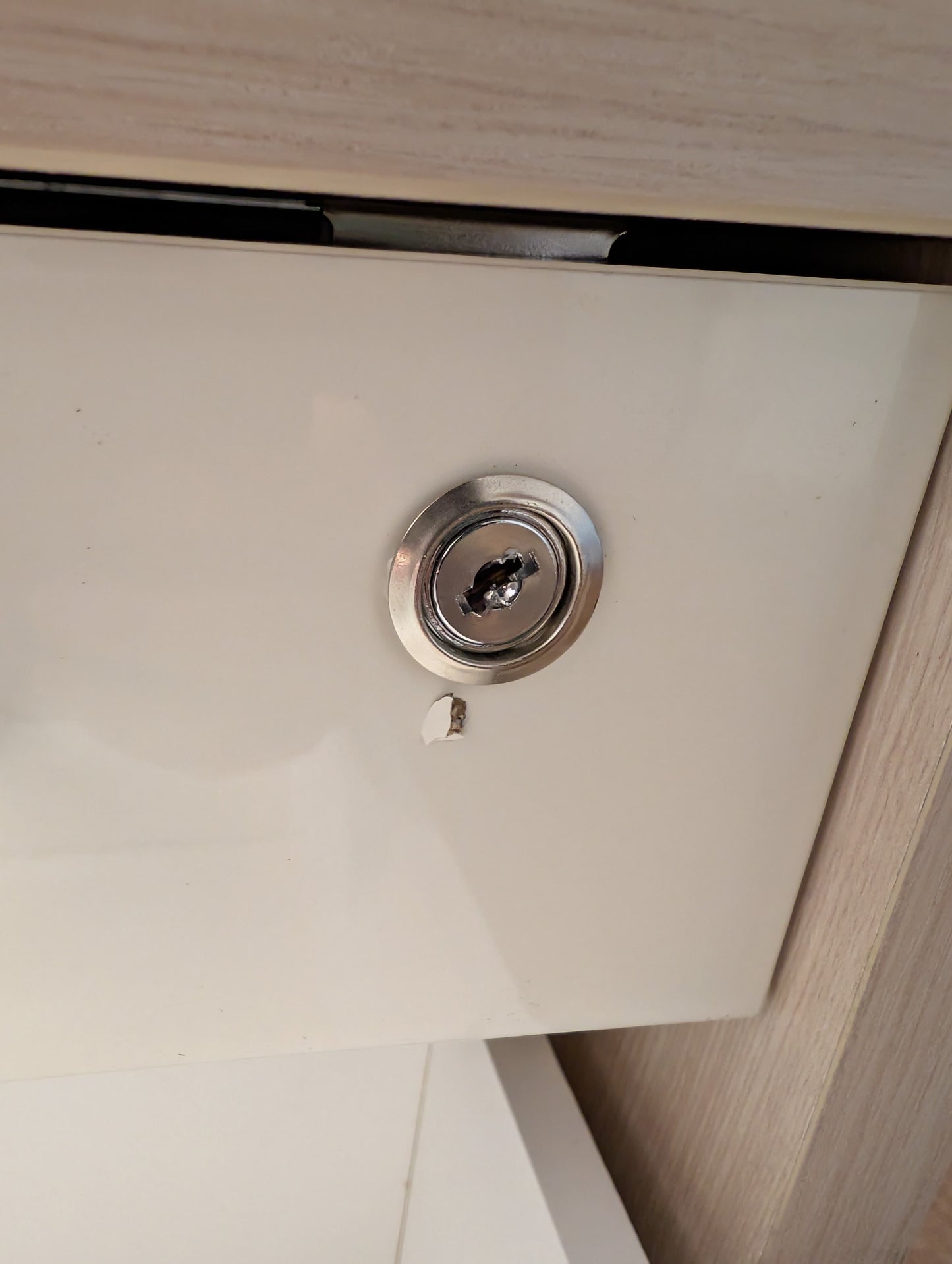 5-teiliges Büroset in hellem Holz mit Weiss Art.-Nr. 408